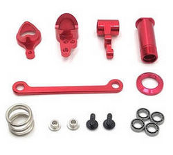 Wltoys 124007 steering clutch kit Metal Red - Click Image to Close