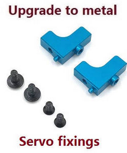 Wltoys 124007 servo fixed set Metal Blue