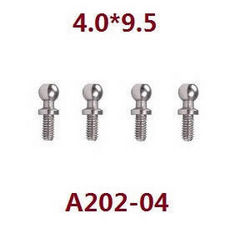 Wltoys 124007 ball head screws 4.0*9.5 A202-04 - Click Image to Close