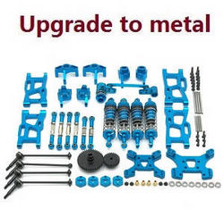 Wltoys 124007 13-In-one upgrade to metal parts kit (Blue) - Click Image to Close