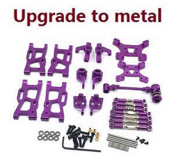 Wltoys 124007 9-In-one upgrade to metal parts kit (Purple)