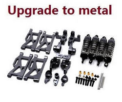 Wltoys 124007 6-In-one upgrade to metal parts kit (Titanium color)