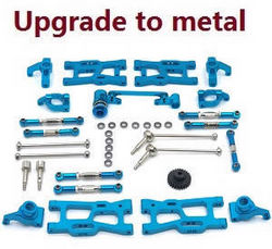 Wltoys 124007 11-In-one upgrade to metal parts kit (Blue) - Click Image to Close