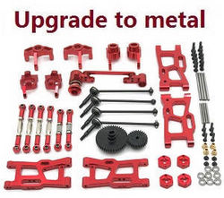 Wltoys 124007 11-In-one upgrade to metal parts kit (Red)