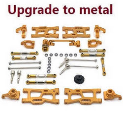 Wltoys 124007 11-In-one upgrade to metal parts kit (Gold) - Click Image to Close