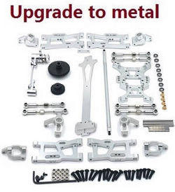 Wltoys 124007 12-In-one upgrade to metal parts kit (Silver) - Click Image to Close
