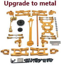 Wltoys 124007 12-In-one upgrade to metal parts kit (Gold) - Click Image to Close