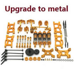 Wltoys 124007 13-In-one upgrade to metal parts kit (Gold)