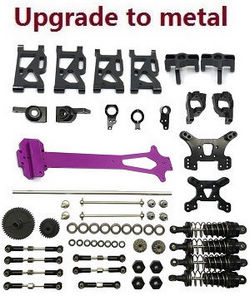 Wltoys 124007 17-In-one upgrade to metal parts kit (Black)