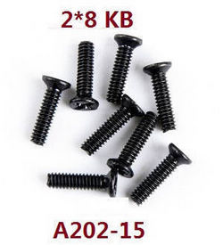 Wltoys 124007 screws set 2*8kb A202-15