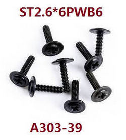 Wltoys 124007 screws set 2.6*6pwb6 A303-39