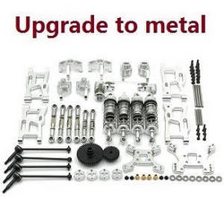 Wltoys 124007 13-In-one upgrade to metal parts kit (Silver)