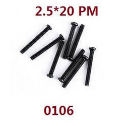 Wltoys 124007 screws set 2.5*20pm 0106 - Click Image to Close