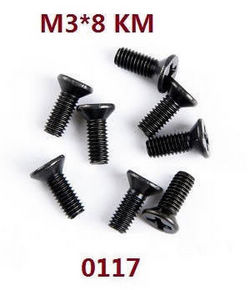 Wltoys 124007 screws set 3*8 km 0117 - Click Image to Close