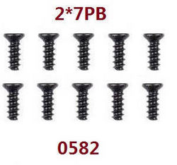 Wltoys 124007 screws set 2*7pb 0582