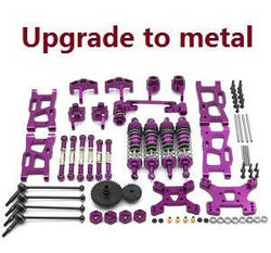 Wltoys 124007 13-In-one upgrade to metal parts kit (Purple)