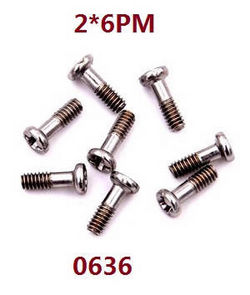 Wltoys 124007 screws set 2*6pm 0636 - Click Image to Close