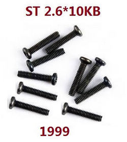 Wltoys 124007 screws set 2.6*10kb 1999 - Click Image to Close