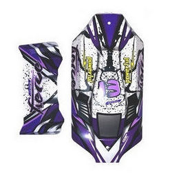 Wltoys 124007 car shell and tail wing (Purple)