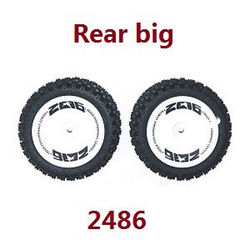 Wltoys 124007 rear big wheels tires 2486