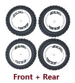 Wltoys 124007 front and rear tires Black-White