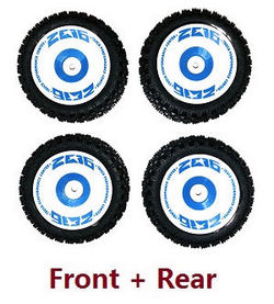 Wltoys 124007 front and rear tires Blue