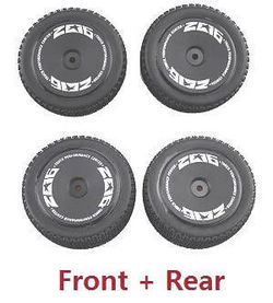 Wltoys 124007 front and rear tires Black - Click Image to Close