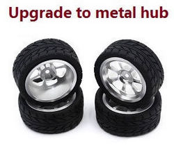 Wltoys 124007 upgrade to metal hub tires (Silver) - Click Image to Close