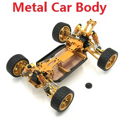 Wltoys 144011 XKS WL Tech XK upgrade to metal car frame body module Gold