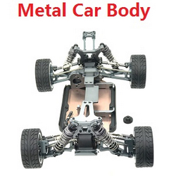 Wltoys 144011 XKS WL Tech XK upgrade to metal car frame body module Titanium color