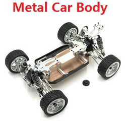 Wltoys 144011 XKS WL Tech XK upgrade to metal car frame body module Silver