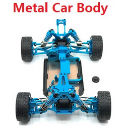 Wltoys 144011 XKS WL Tech XK upgrade to metal car frame body module Blue