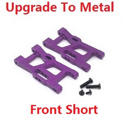 Wltoys 144011 XKS WL Tech XK upgrade to metal front short swing arm Purple