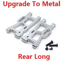 Wltoys 144011 XKS WL Tech XK upgrade to metal rear long swing arm Silver