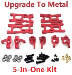 Wltoys 144011 XKS WL Tech XK upgrade to metal accessories group 5-In-One kit Red