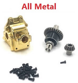 Wltoys 144011 XKS WL Tech XK upgrade to all metal differential mechanism with dirving gear and wave box Gold