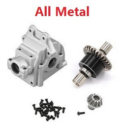 Wltoys 144011 XKS WL Tech XK upgrade to all metal differential mechanism with dirving gear and wave box Silver