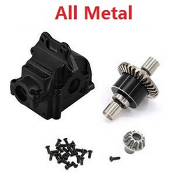 Wltoys 144011 XKS WL Tech XK upgrade to all metal differential mechanism with dirving gear and wave box Black