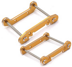 Wltoys 144011 XKS WL Tech XK front and rear swing arm reinforcement plate with fixed shaft Gold