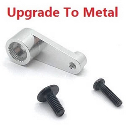 Wltoys 144011 XKS WL Tech XK upgrade to metal SERVO arm Silver