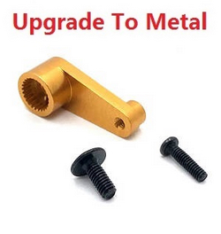 Wltoys 144011 XKS WL Tech XK upgrade to metal SERVO arm Gold
