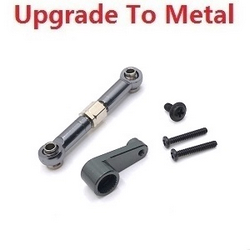 Wltoys 144011 XKS WL Tech XK upgrade to metal SERVO arm and connect rod Titanium color