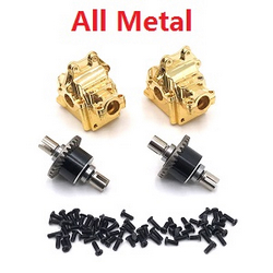 Wltoys 144011 XKS WL Tech XK upgrade to metal wave box and differential mechanism set Gold