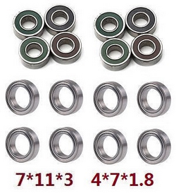 Wltoys 144011 XKS WL Tech XK bearings set 16pcs 7*11*3 4*7*1.8