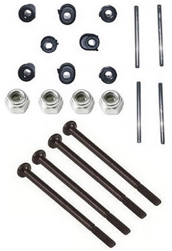 Wltoys 144011 XKS WL Tech XK swing arm shaft sleeve + screws + nuts + 2*26mm metal bar
