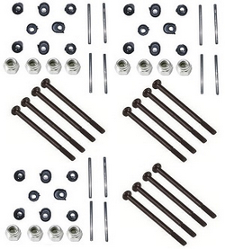 Wltoys 144011 XKS WL Tech XK swing arm shaft sleeve + screws + nuts + 2*26mm metal bar 3sets