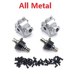 Wltoys 144011 XKS WL Tech XK upgrade to metal wave box and differential mechanism set Silver