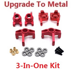Wltoys 144011 XKS WL Tech XK upgrade to metal accessories group 3-In-One kit Red
