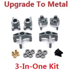 Wltoys 144011 XKS WL Tech XK upgrade to metal accessories group 3-In-One kit Titanium color