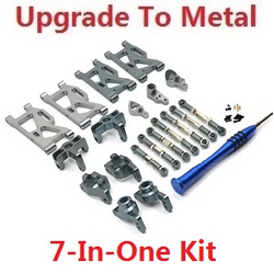 Wltoys 144011 XKS WL Tech XK upgrade to metal accessories group 7-In-One kit Titanium color